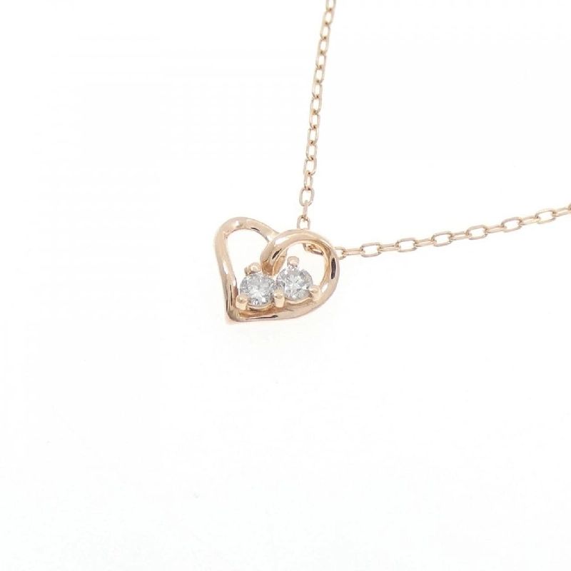 K10PG Dây chuyền kim cương hình trái tim 0.05CT - Hàng hiệu Chính hãng 856438