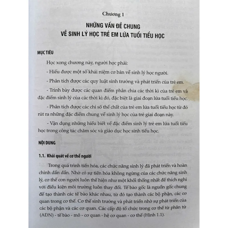 GIÁO TRÌNH SINH LÝ HỌC TRẺ EM LỨA TUỔI TIỂU HỌC 759127