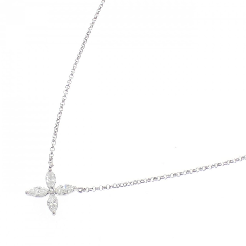 Dây chuyền kim cương hoa PT900/PT850 0.50CT - Hàng hiệu Chính hãng 856172