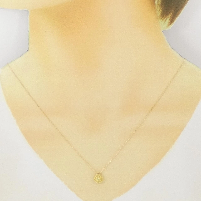 K18YG Dây chuyền kim cương 0.20CT - Hàng hiệu Chính hãng 860877