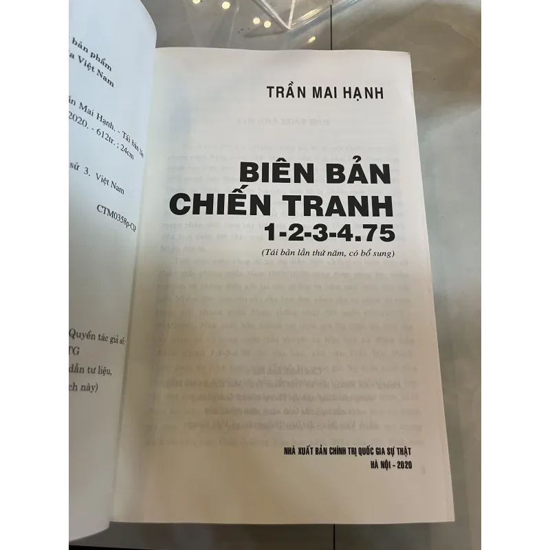 BIÊN BẢN CHIẾN TRANH 1-2-3-4.75 - TRẦN MAI HẠNH 1035310