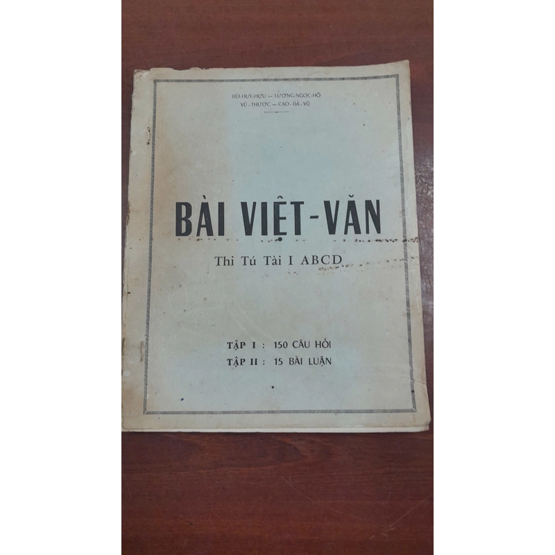 BÀI VIỆT VĂN - THI TÚ TÀI I ABCD 270570