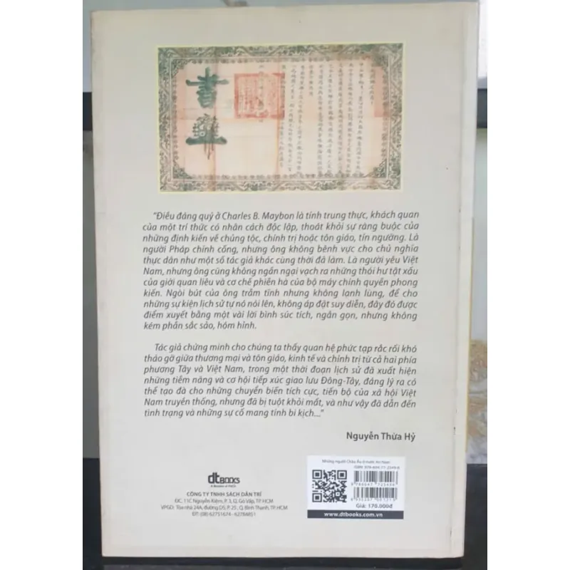 Những Người Châu Âu ở Nước An Nam của Charles B. Maybon 699039