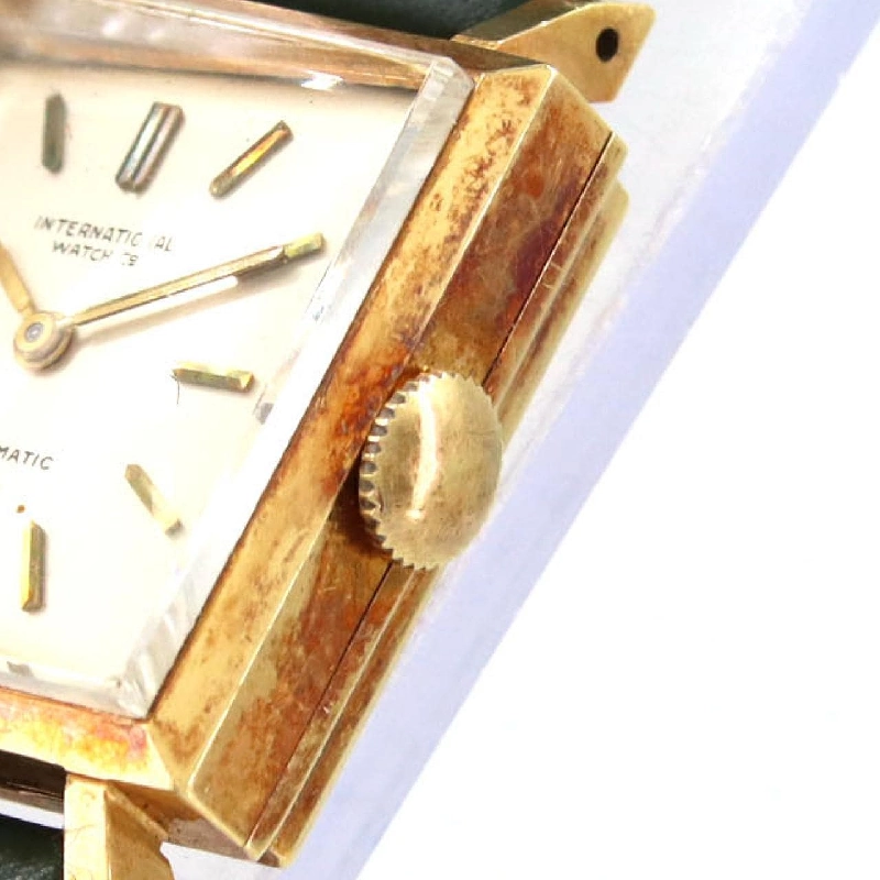 IWC Đồng hồ cổ điển hình vuông YG YG tự động - Hàng hiệu chính hãng 877032