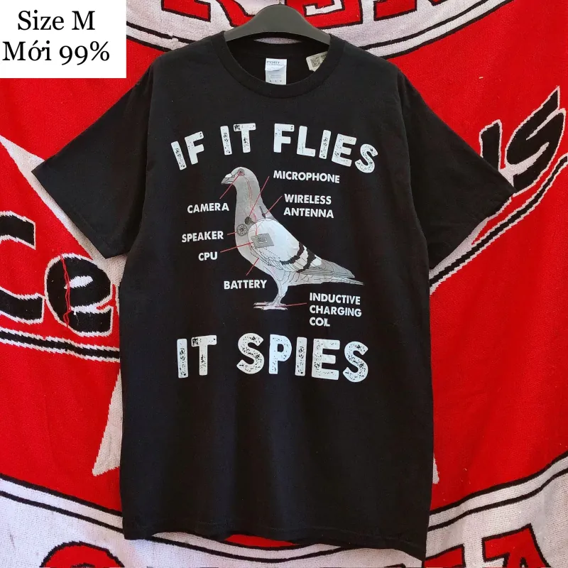 Áo phông nam cộc tay màu đen size M 994211