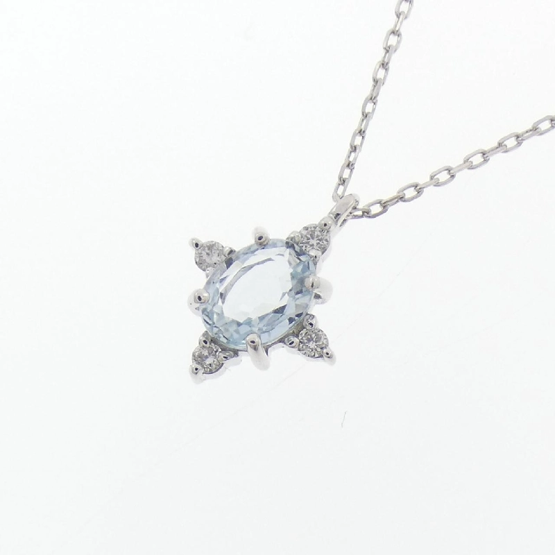 K10WG Aquamarine Necklace - Hàng hiệu Authentic 859351