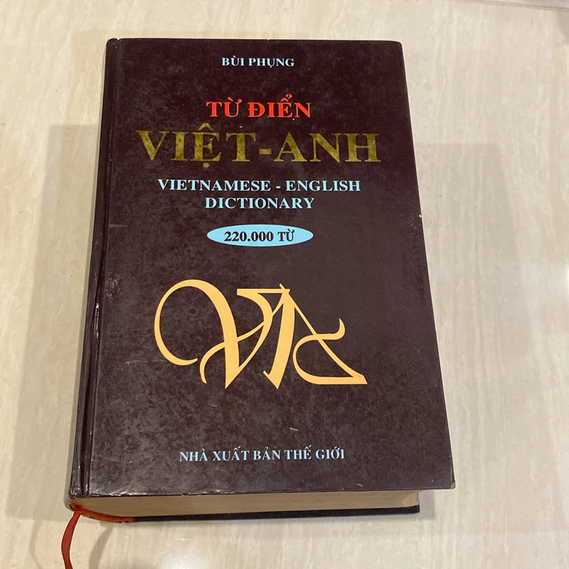 TỪ ĐIỂN VIỆT - ANH, 220.000 TỪ, BÌA CỨNG, XUẤT BẢN 1998 525327