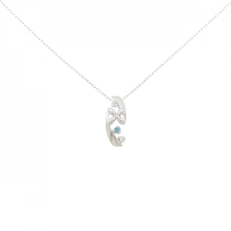 K18WG Dây chuyền kim cương 0.06CT - Hàng hiệu Chính hãng 857867