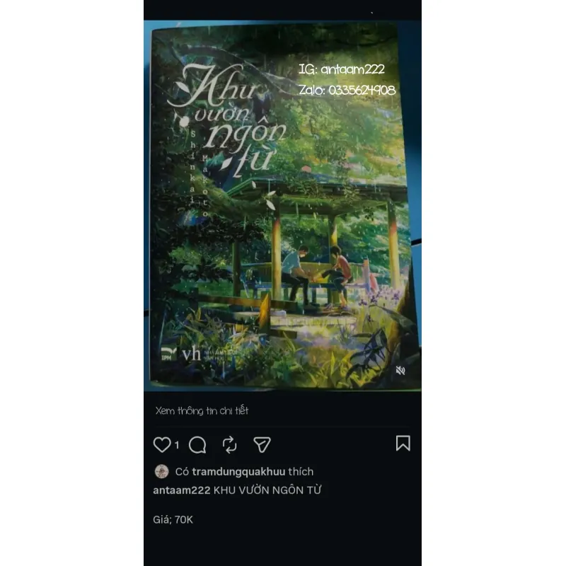 Sách: Khu Vườn Ngôn Từ - mới 90% 957941