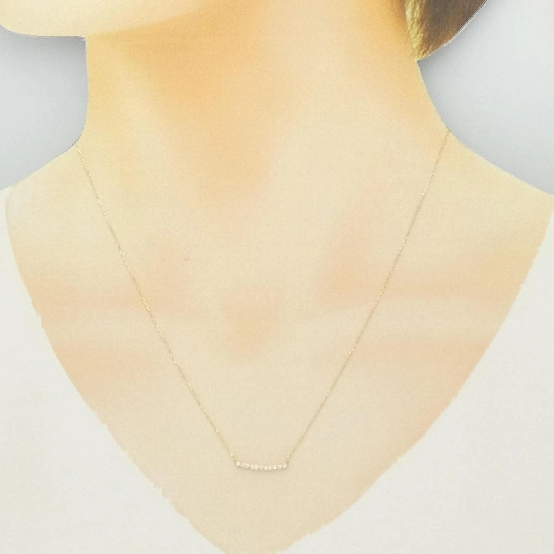 K18YG Dây chuyền kim cương 0.10CT - Hàng hiệu Chính hãng 858719