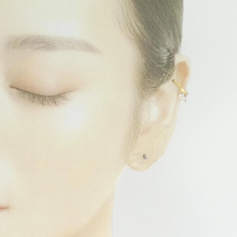 K18YG Bông tai kim cương 0.40CT một bên - Hàng hiệu Authentic 878187