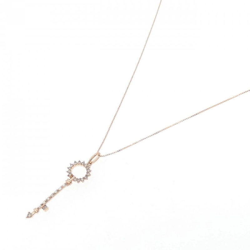 K18PG Vòng cổ kim cương 0.40CT - Hàng hiệu chính hãng 862223