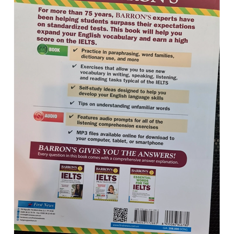 Barron's essential words for the ielts còn mới 498524