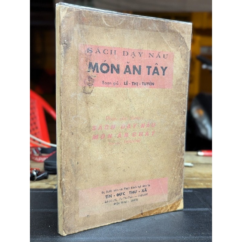 SÁCH DẠY NẤU MÓN ĂN TÂY - SOẠN GIẢ LÊ THỊ TUYỂN 194070