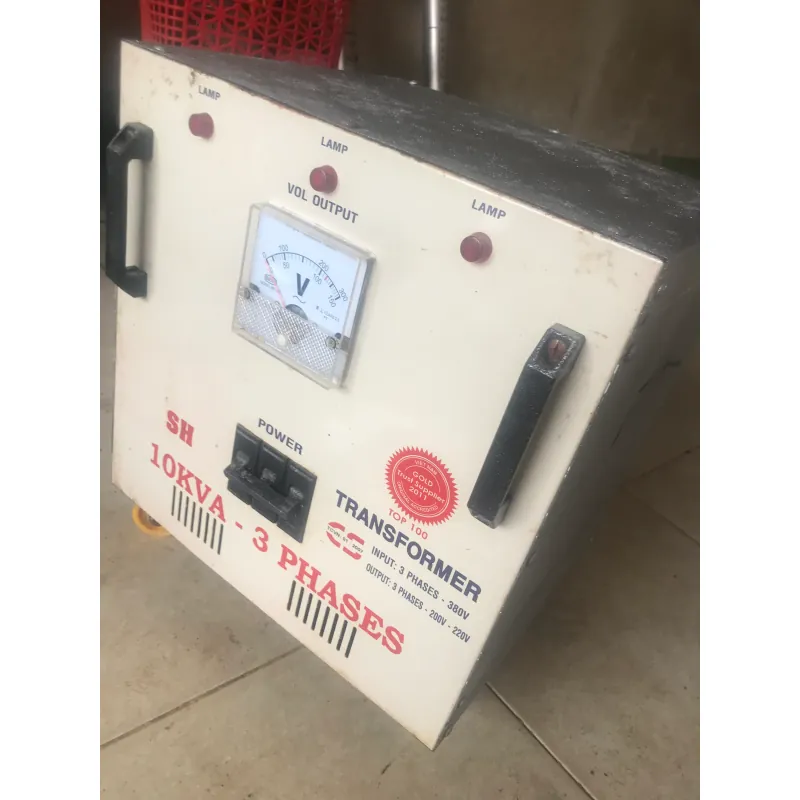 Máy biến áp 3 pha 10KVA transformer 380V-220V chính hãng 711444
