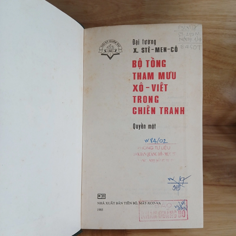 Hồi Ký Quân Sự ▪︎ Bộ Tổng Tham Mưu Xô - Viết Trong Chiến Tranh (Bộ 2 Quyển) 278648
