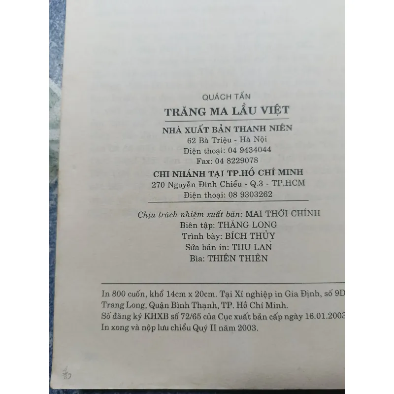 Những tác phẩm lừng danh thế giới - Trăng ma lầu Việt - Quách Tấn 975038