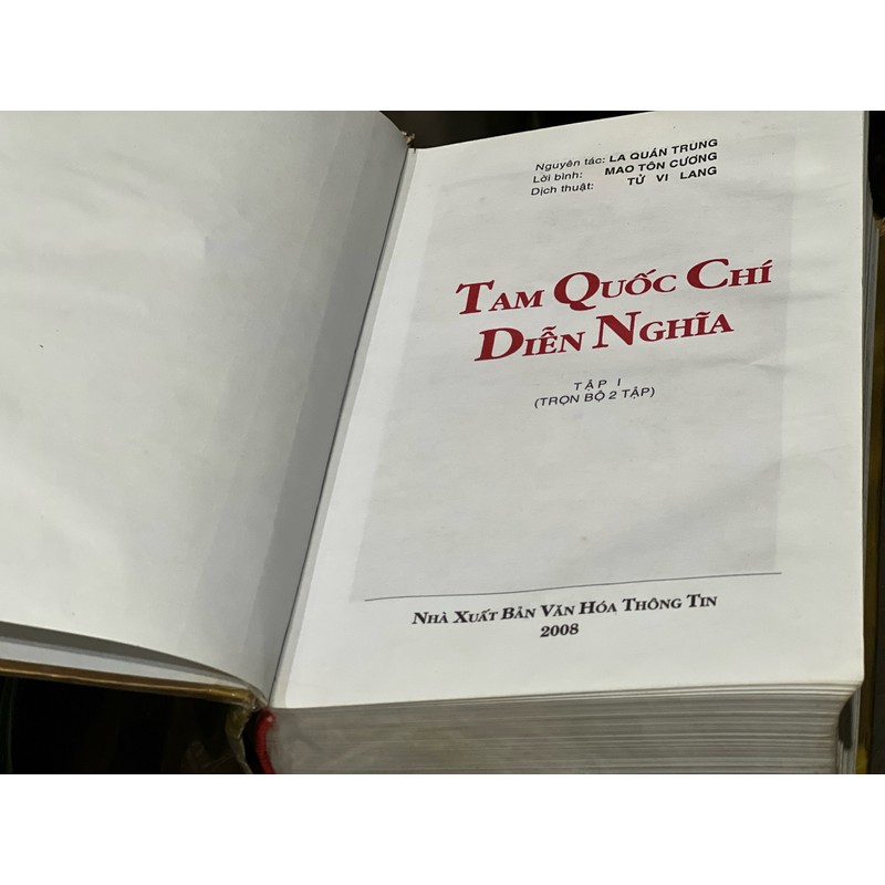 Tam quốc diễn nghĩa - bìa cứng 160515