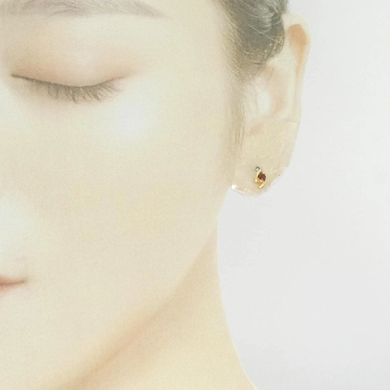 K18YG Garnet Bông Tai - Hàng hiệu Chính hãng 867750