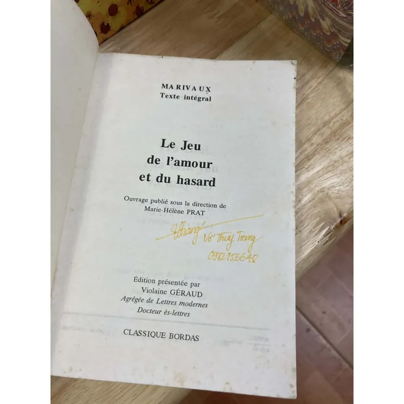 Trò Chơi May Rủi Của Tình Yêu - Marivaux 1003176