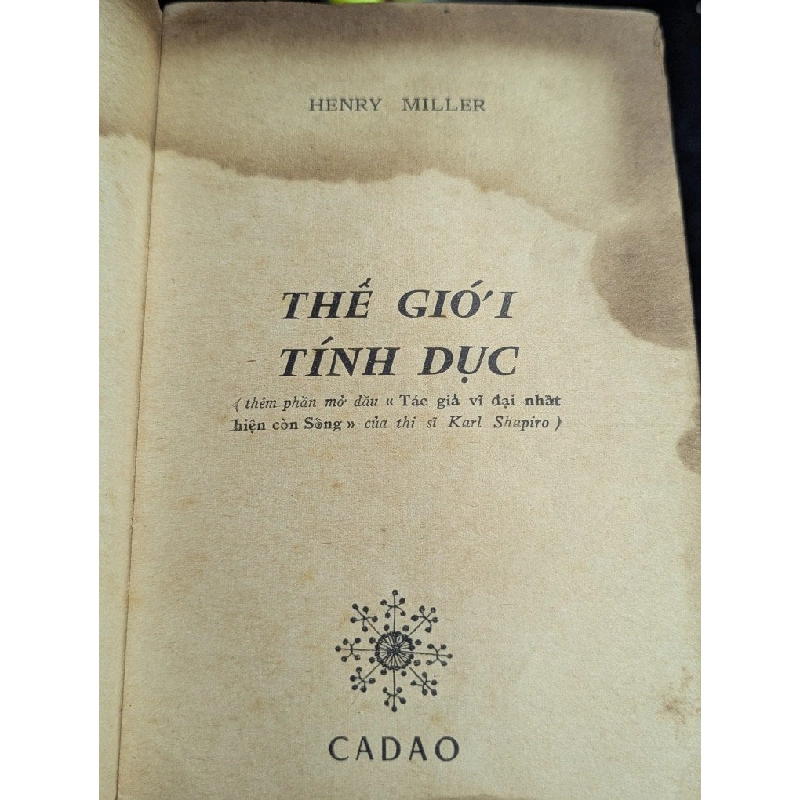 Thế giới tính dục - Henry Miller ( bản dịch Hoài Lãng Tử ) 740241