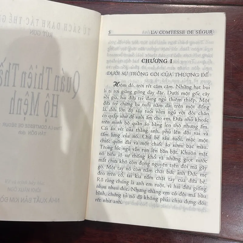 Quán thiên thần hộ mệnh - la comtesse de ségur văn học thiếu nhi kim đồng sách cũ sưu tầm  1054592