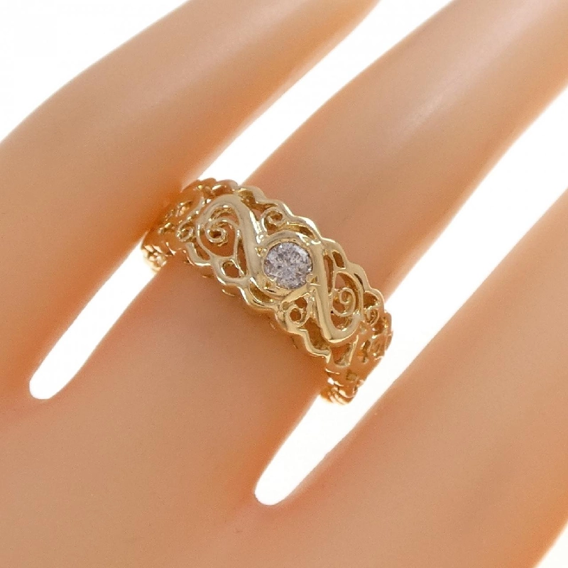 Nhẫn kim cương K18YG 0.14CT - Hàng hiệu Chính hãng 854583