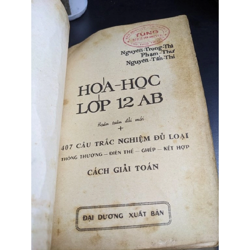 Hóa Học lớp 12 AB ( Bài học + Trắc nghiệm + Giải toán ) - Nhiều tác giả 396022