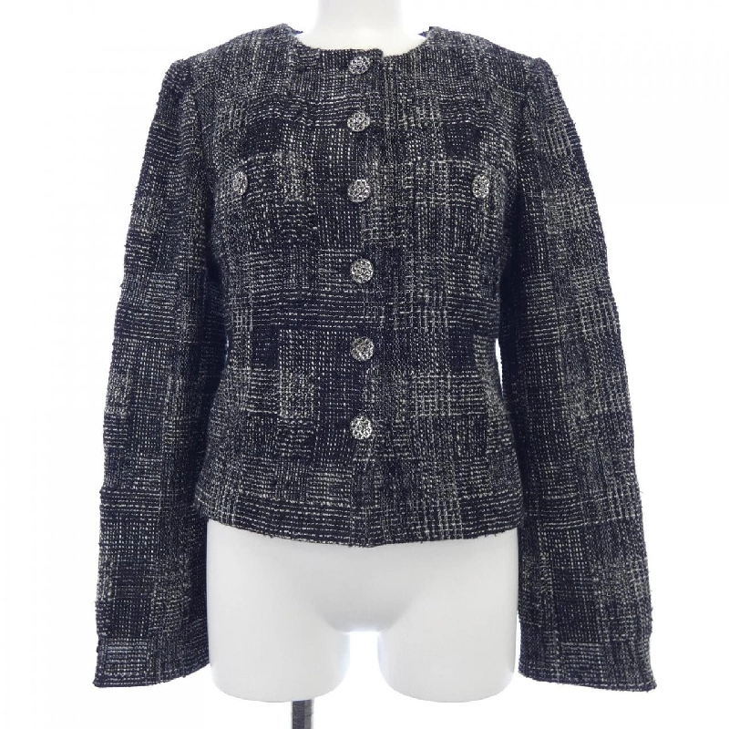 Áo khoác không cổ CHANEL - Hàng hiệu Authentic 826068