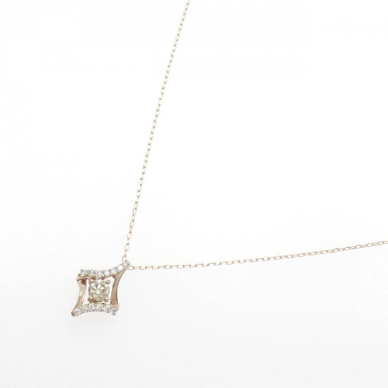 K18PG Dây chuyền kim cương 0.369CT - Hàng hiệu Chính hãng 858787