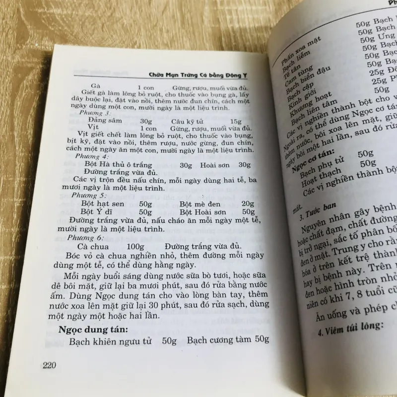 CHỮA MỤN TRỨNG CÁ BẰNG ĐÔNG Y 925801