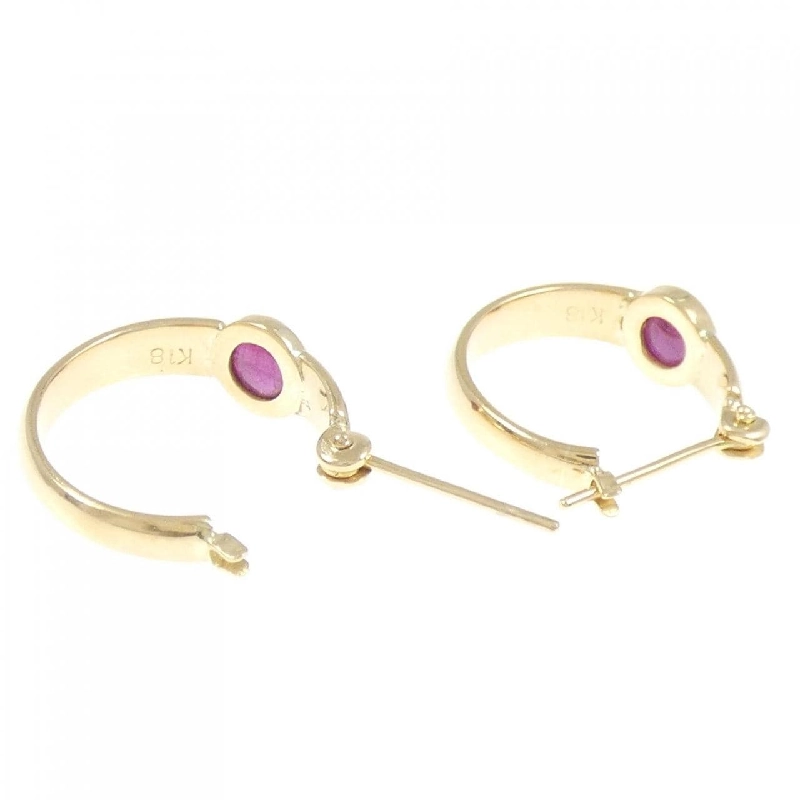 K18YG Bông tai Ruby - Hàng hiệu Chính hãng 869662