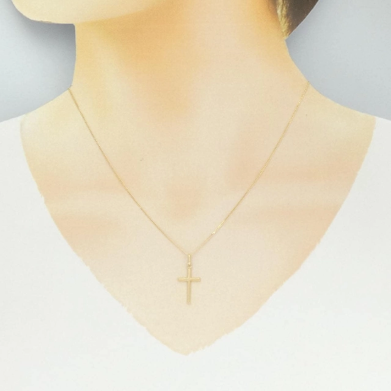 K18YG Dây chuyền hình chữ thập - Hàng hiệu Chính hãng 856537