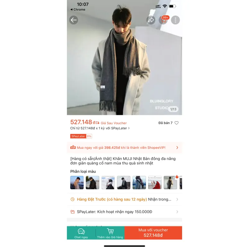 Blanket Stole Khăn MUJI Nhật Bản đông đa năng  1023391