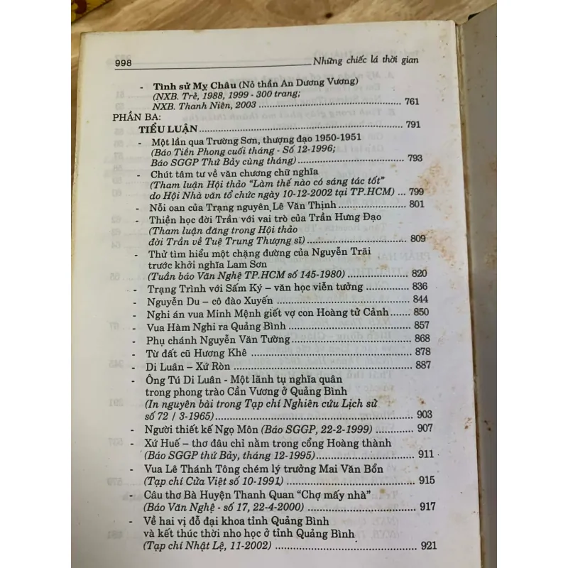 Tuyển Tập Thái Vũ - Những Chiếc Lá Thời Gian - Có Chữ Ký Tác Giả 928065