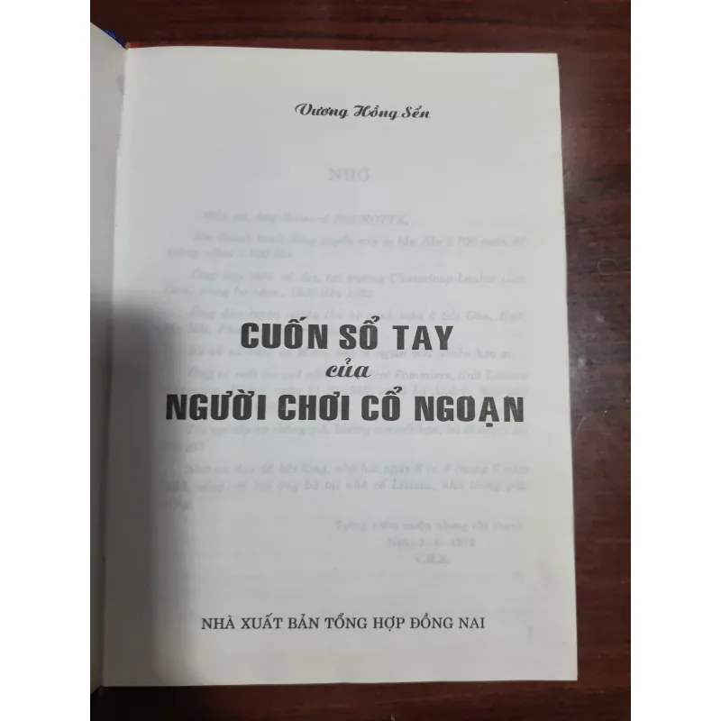 Sổ tay của người chơi cổ ngoạn - Vương Hồng Sển 784536