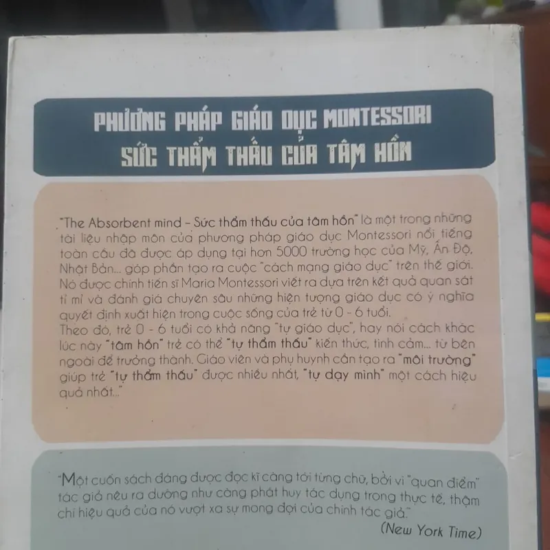 Phương pháp giáo dục Montessori - SỨC THẨM THẤU CỦA TÂM HỒN 720639