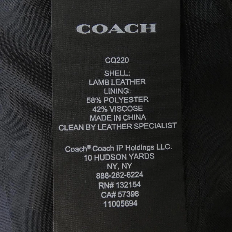 Áo khoác da COACH - Hàng hiệu Chính hãng 811010
