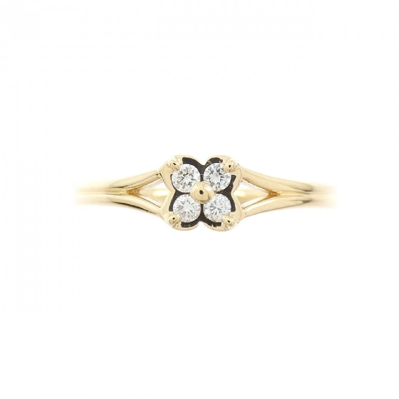 Nhẫn kim cương hoa K18YG 0.07CT - Hàng hiệu chính hãng 850918