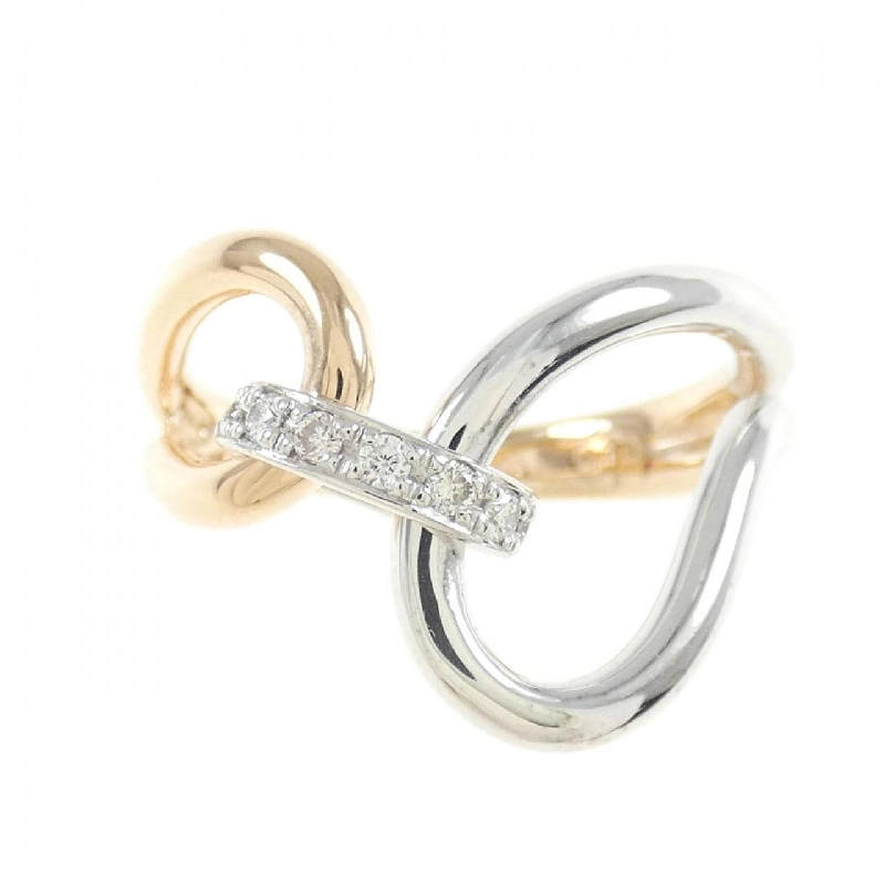 Nhẫn kim cương K18PG/K18WG 666741