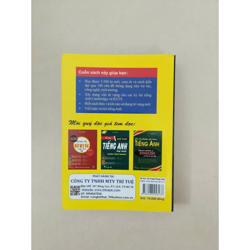 Sổ tay Từ vựng tiếng Anh thực hành 607217