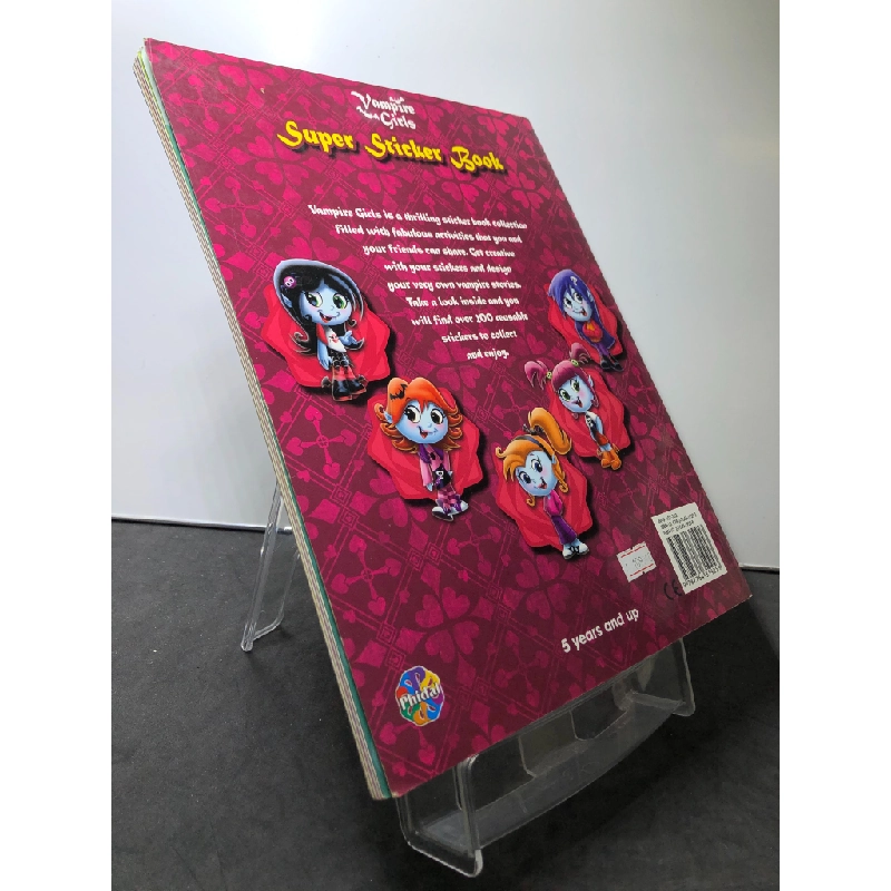 Super Sticker Book VAMPIRE Girls mới 85% bẩn nhẹ PHIDAL HPB3107 NGOẠI VĂN 450780