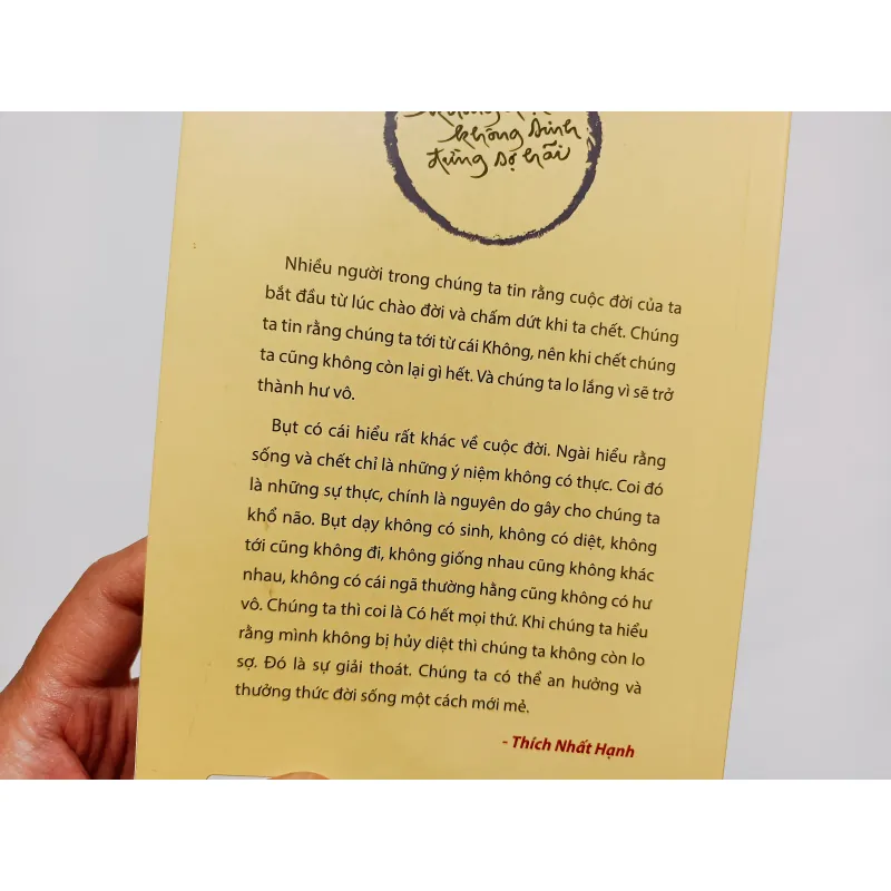 Không Diệt Không Sinh Đừng Sợ Hãi - Thích Nhất Hạnh 761932