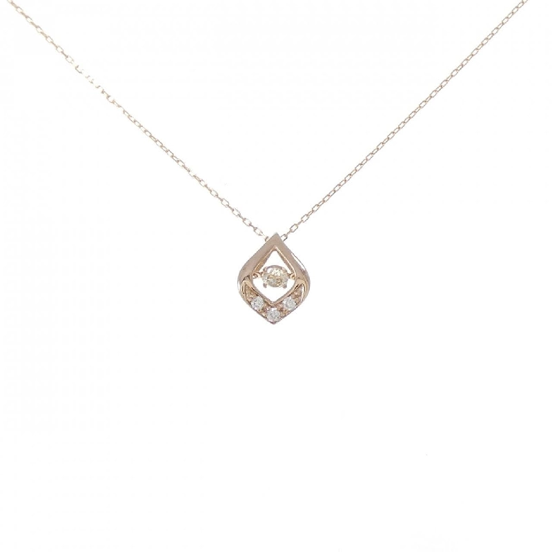 K18PG Dây chuyền kim cương 0.10CT - Hàng hiệu Authentic 863822