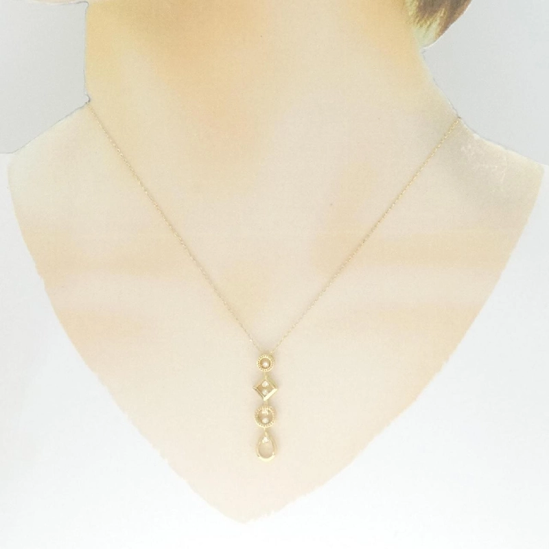 K18YG Dây chuyền kim cương 0.03CT - Hàng hiệu Chính hãng 848385