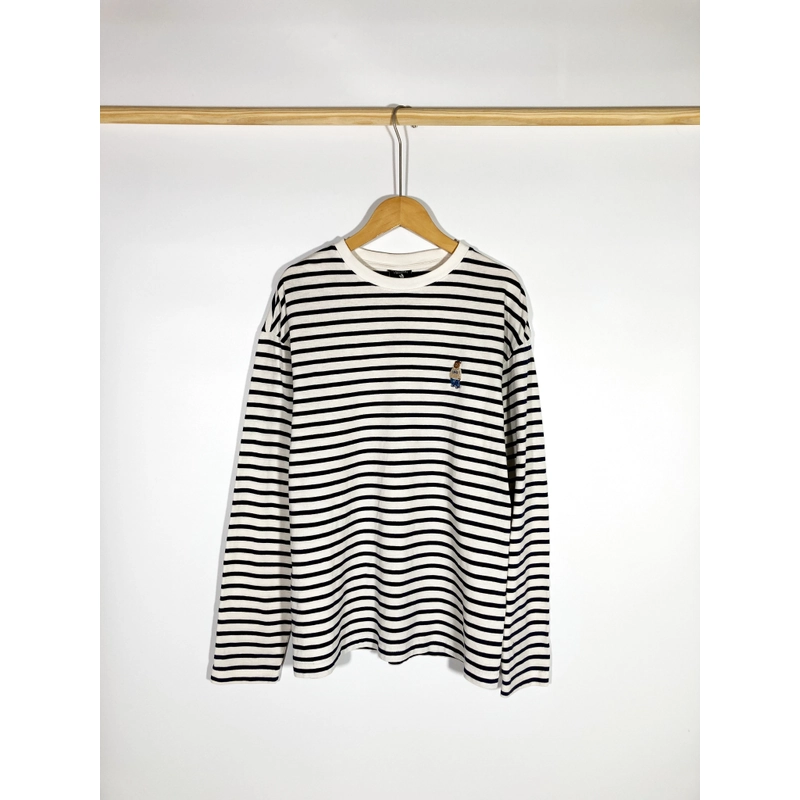 Áo Thun Kẻ Sọc Hàn Hiệu Who.A.U, chất cotton dày vừa Size S M  505500
