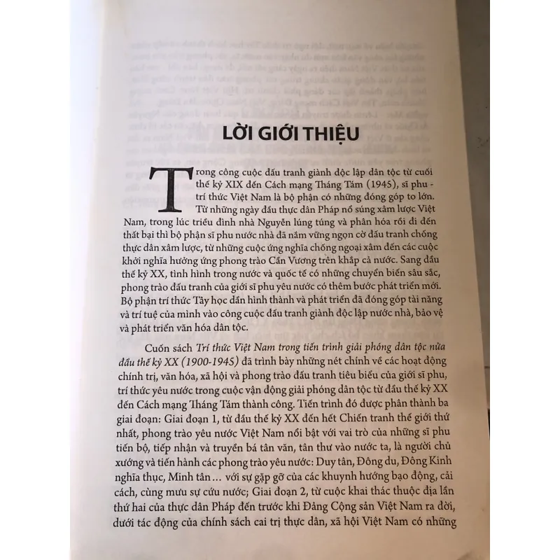 Trí thức VN trong tiến trình giải phóng dân tộc nửa đầu thế kỷ XX 1900-1945 726316