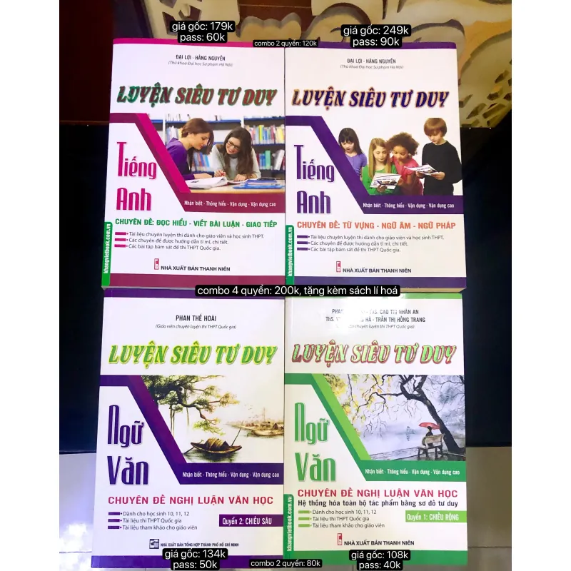 Combo 4 Sách Luyện Siêu Tư Duy 1009668