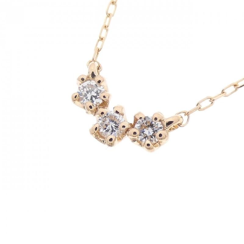 K18PG Dây chuyền kim cương 0.10CT - Hàng hiệu Chính hãng 862062