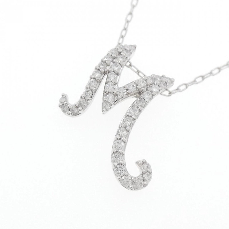 Dây chuyền kim cương chữ M 750WG/K18WG - Hàng hiệu Authentic 0.28CT 861911